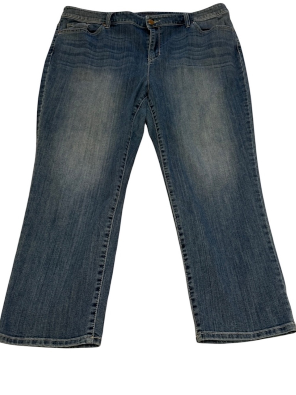 CHICOS Platinum Crop flare jean